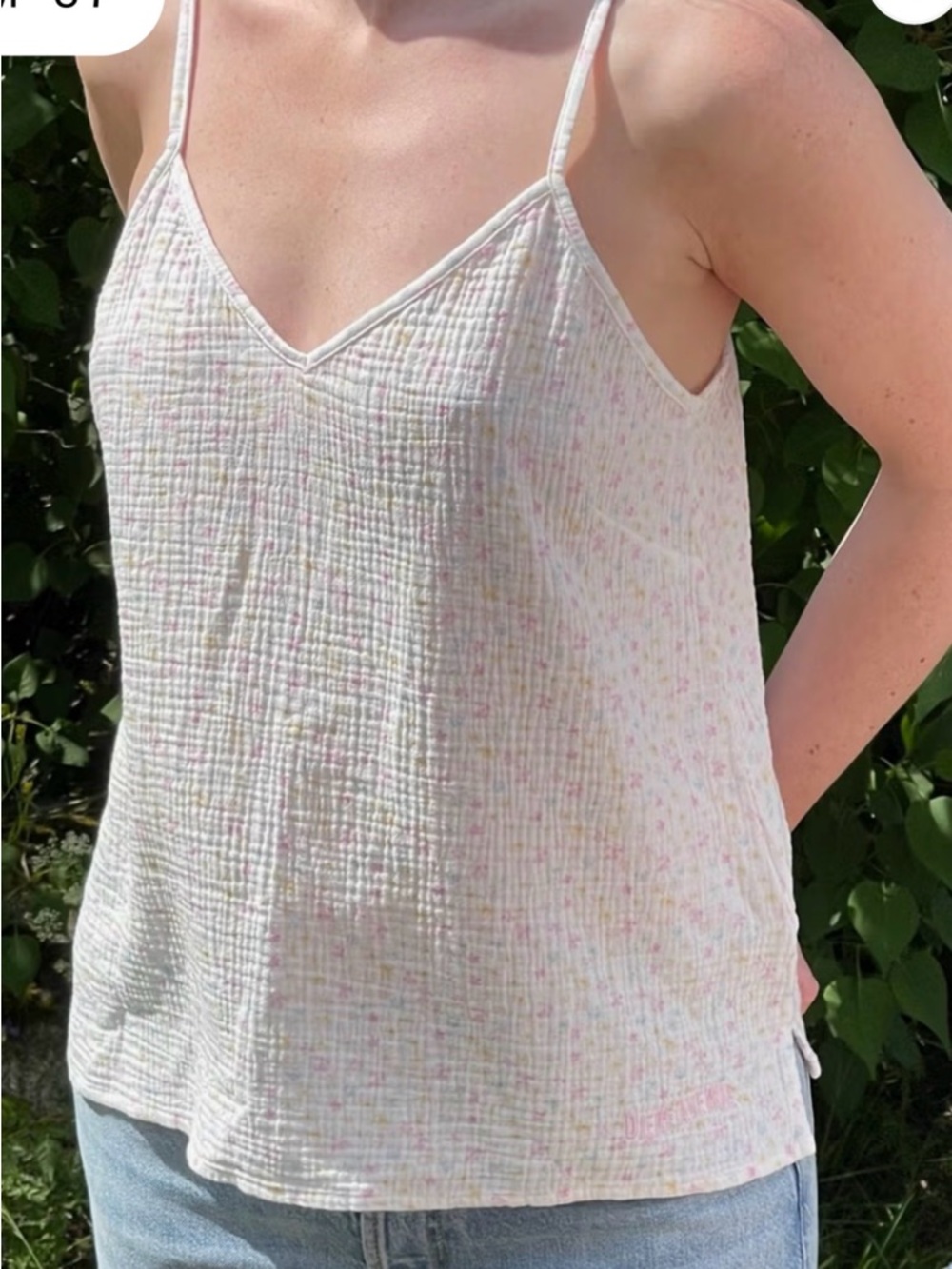 Djerf MUSLIN STRAP TOP SUMMER FIELD M BNWT - Picture 4 of 6